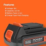 BLACK+DECKER Batteria agli ioni di litio da 18 V 2,0 Ah, BL2018-XJ - 5
