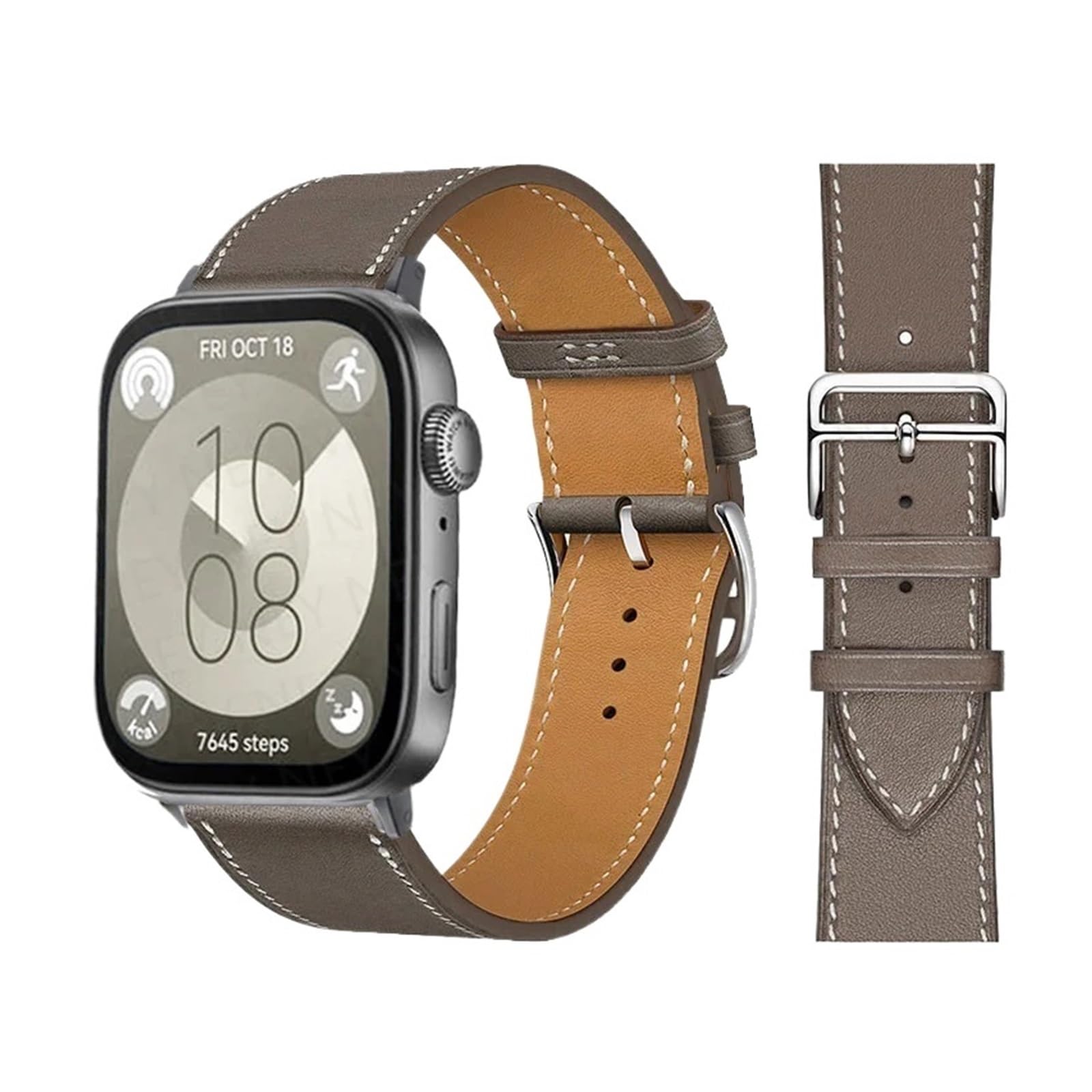 SAAWEE Pętla retro dla Huawei Watch Fit 3 Pasek włoska skórzana bransoletka z krowienia Opaska na rękę Szybki zamiennik pasmowe pasma obserwacyjne dla Huawei Fit 3 Fit 2 Watch Band