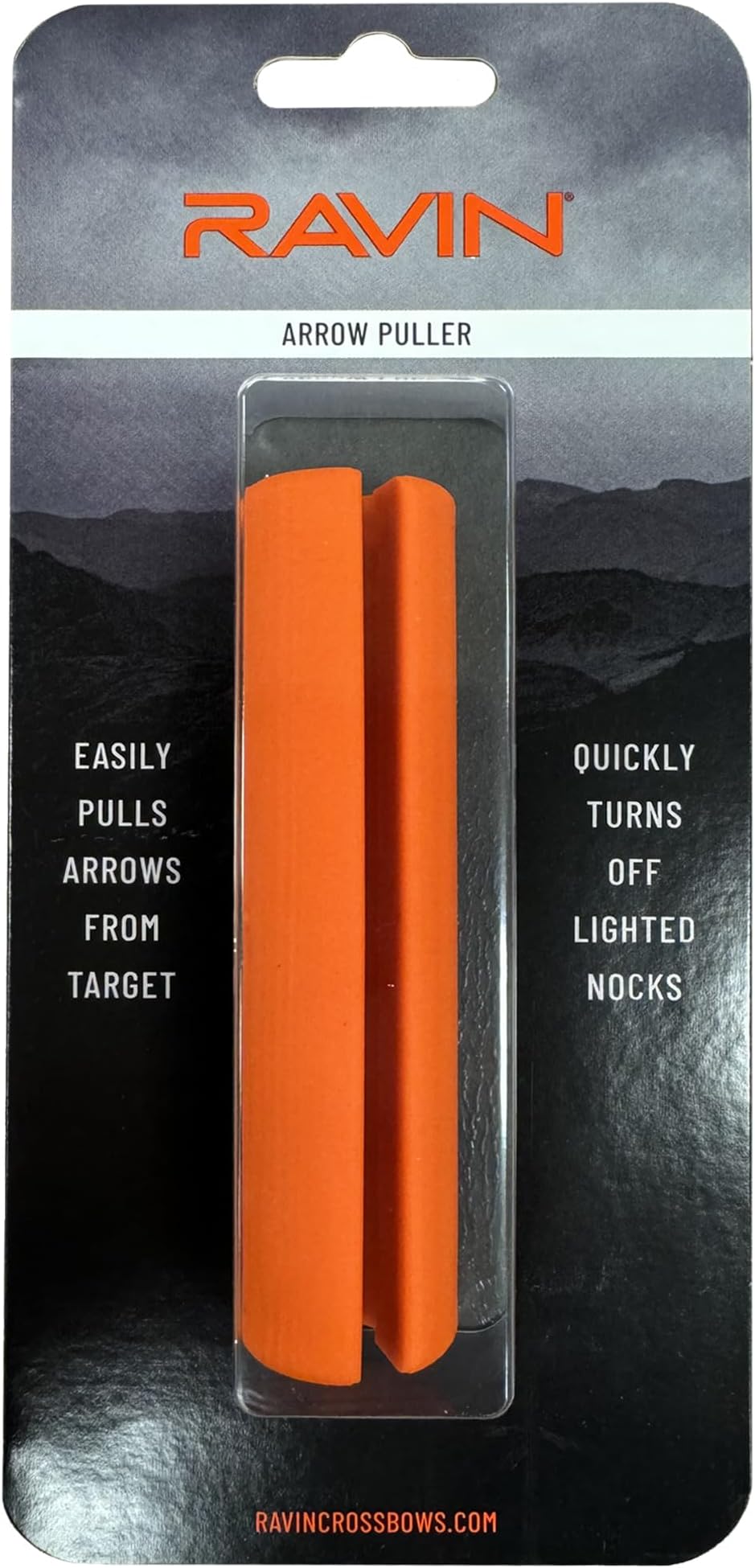 R141 Lighted Nock Extinguisher & Arrow Puller - Comfortable Grip Design for Target Arrows and Lighted Nocks - Compact Orange Storage Tool