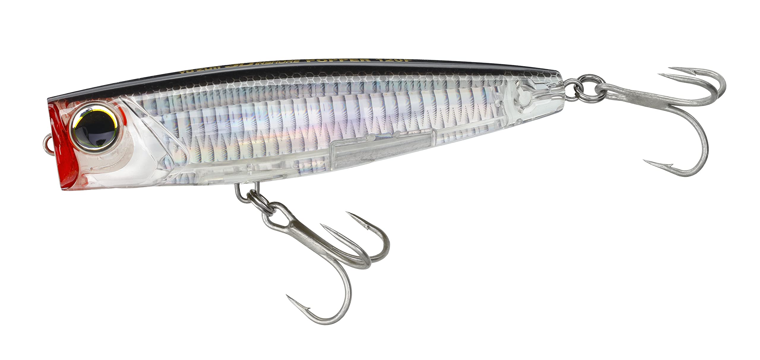Yo-Zuri R1412-C4: 3D Inshore Popper (F) 120Mm 4-3/4", Silver Black
