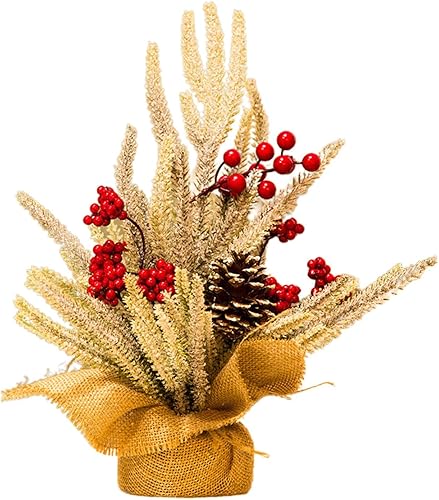 Easter Classroom Decorations Artifical Mini Christmas Tree with Ornaments Decorations for Home Office Bedroom Livingroom Desk Top Stands Christmas