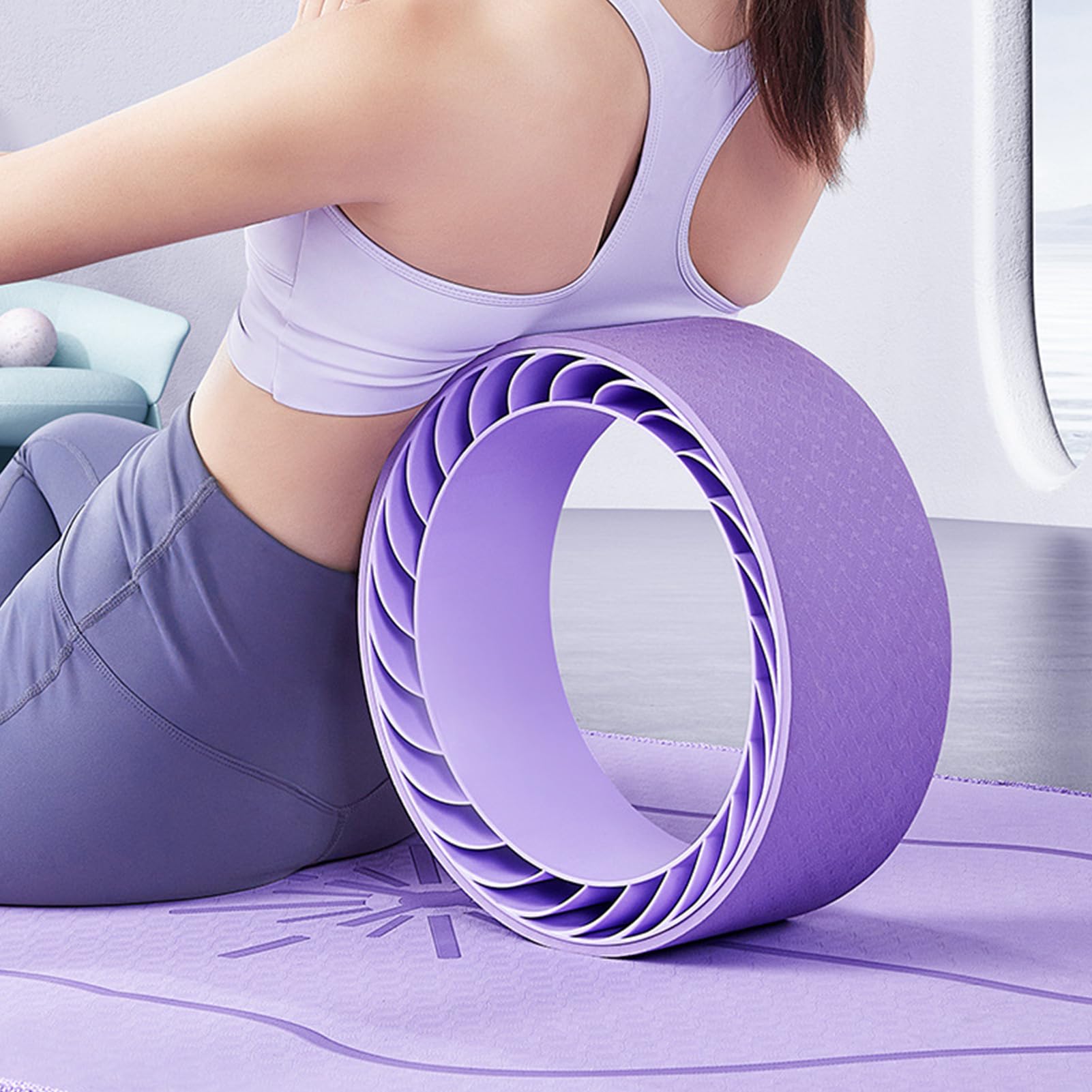 Ruota Dorsale Attrezzo Per Stretching E Rilassamento Muscolare Con Comfort | Rullo Massaggiante per Recupero Muscolare Per Palestra, Fitness, Ufficio, Allenamento, Benessere E Routine Quotidiana