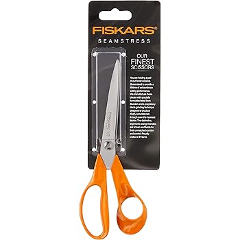 Fiskars 01-005437 Heritage Seamstress Scissors, 8 Inch, Orange