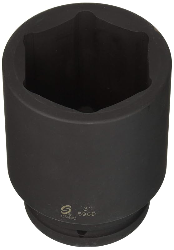 Soquete de Impacto Profundo Sunex Tools 3 pol. com Encaixe de 1 pol. e 6 Pontas