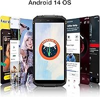 Vista 5 de DOOGEE S41T Smartphone resistente desbloqueado 2024, batería Android 14,6300mAh, 8GB+64GB, teléfono resistente 4G Dual Sim, cámara de 13 MP