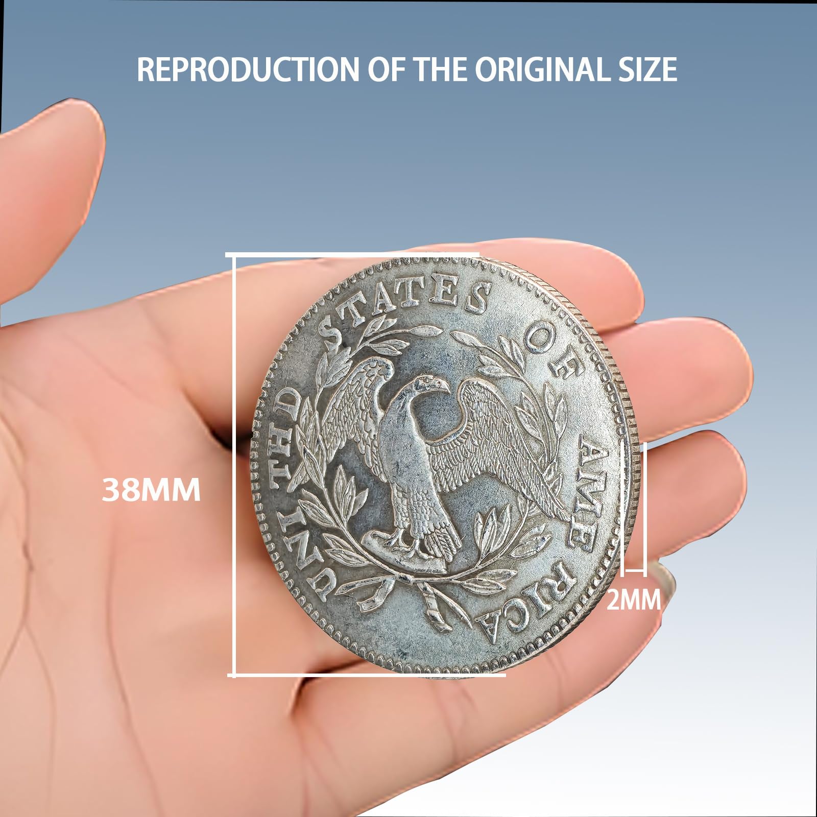 Rare Collectible Coins Bitcoin American History Coins Party Gifts Memorabilia Reproduction Collectibles Artwork Amazon Silver Coins Trump Coins Collectors Gifts 1795?3PCS?