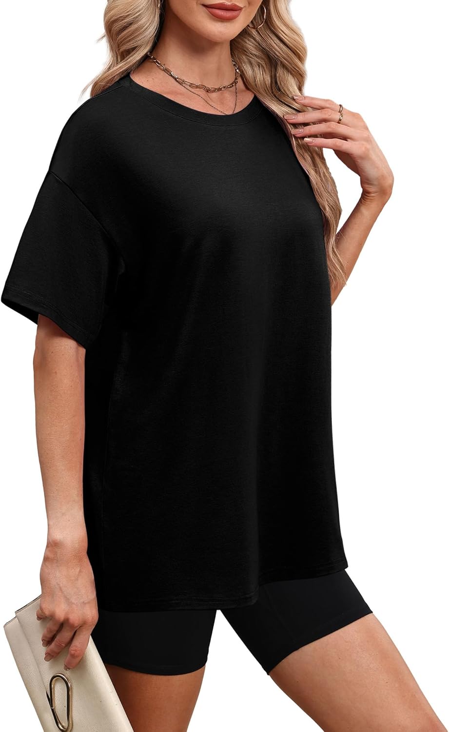 WIHOLL Oversized Tshirts for Women Summer Tops Short Sleeve T Shirts Beach Vacation Clothes Travel Outfits Fashion 2026 - Image 5