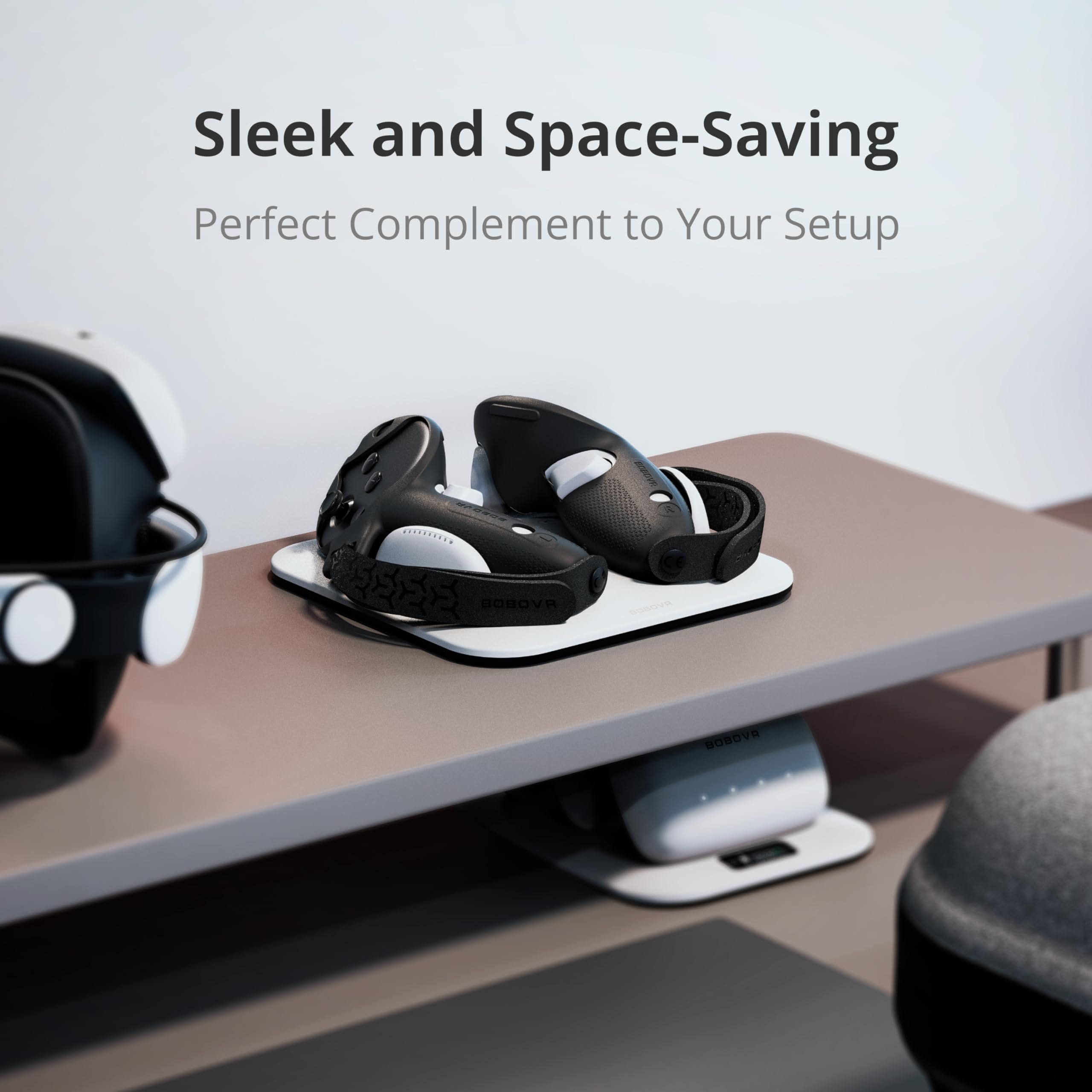 BOBOVR CD3 Station de Charge sans Fil pour Manette,Compatible avec Les manettes Quest 3/3S,Support Charging avec G3 Grip