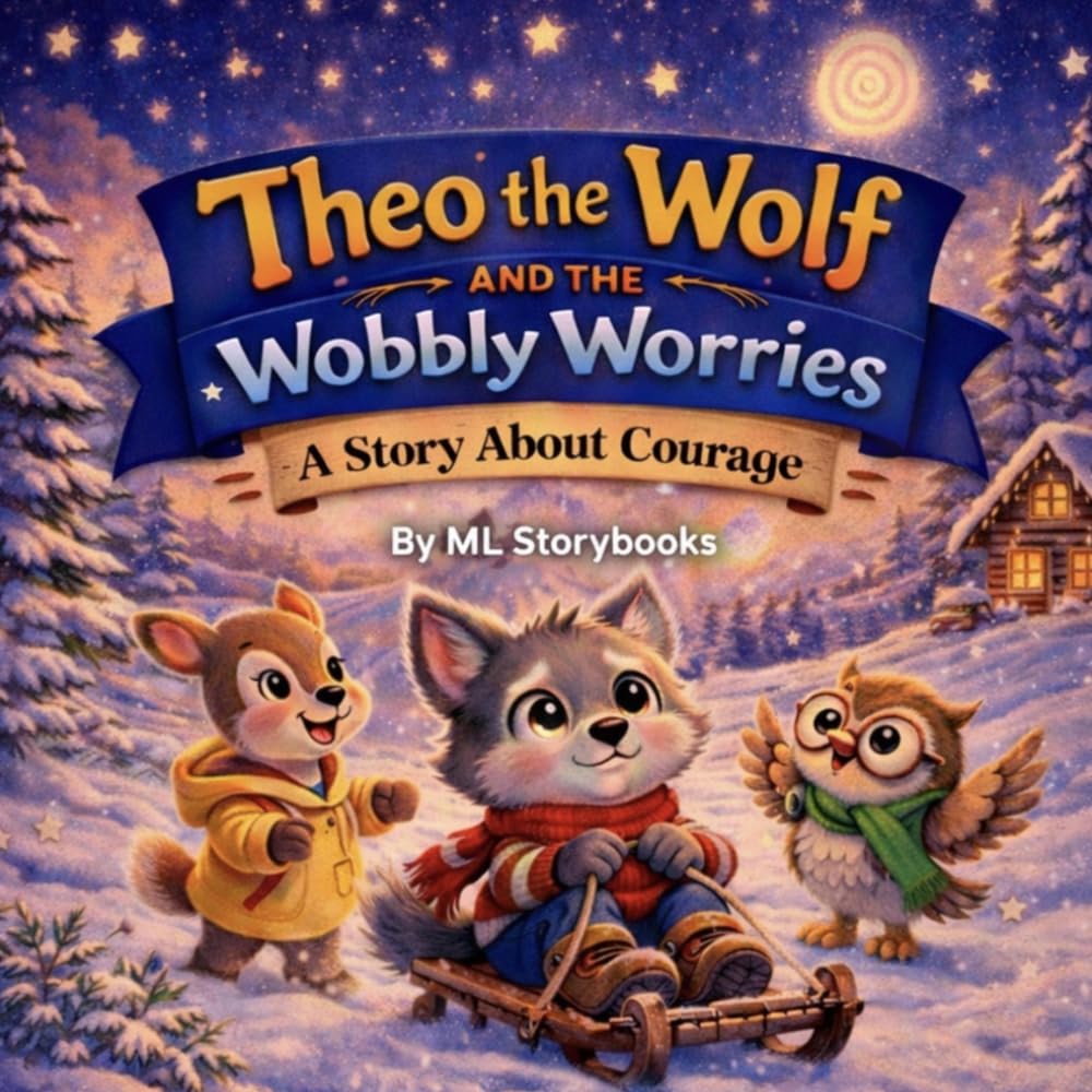 Theo the Wolf and the Wobbly Worries: A Story About Courage
