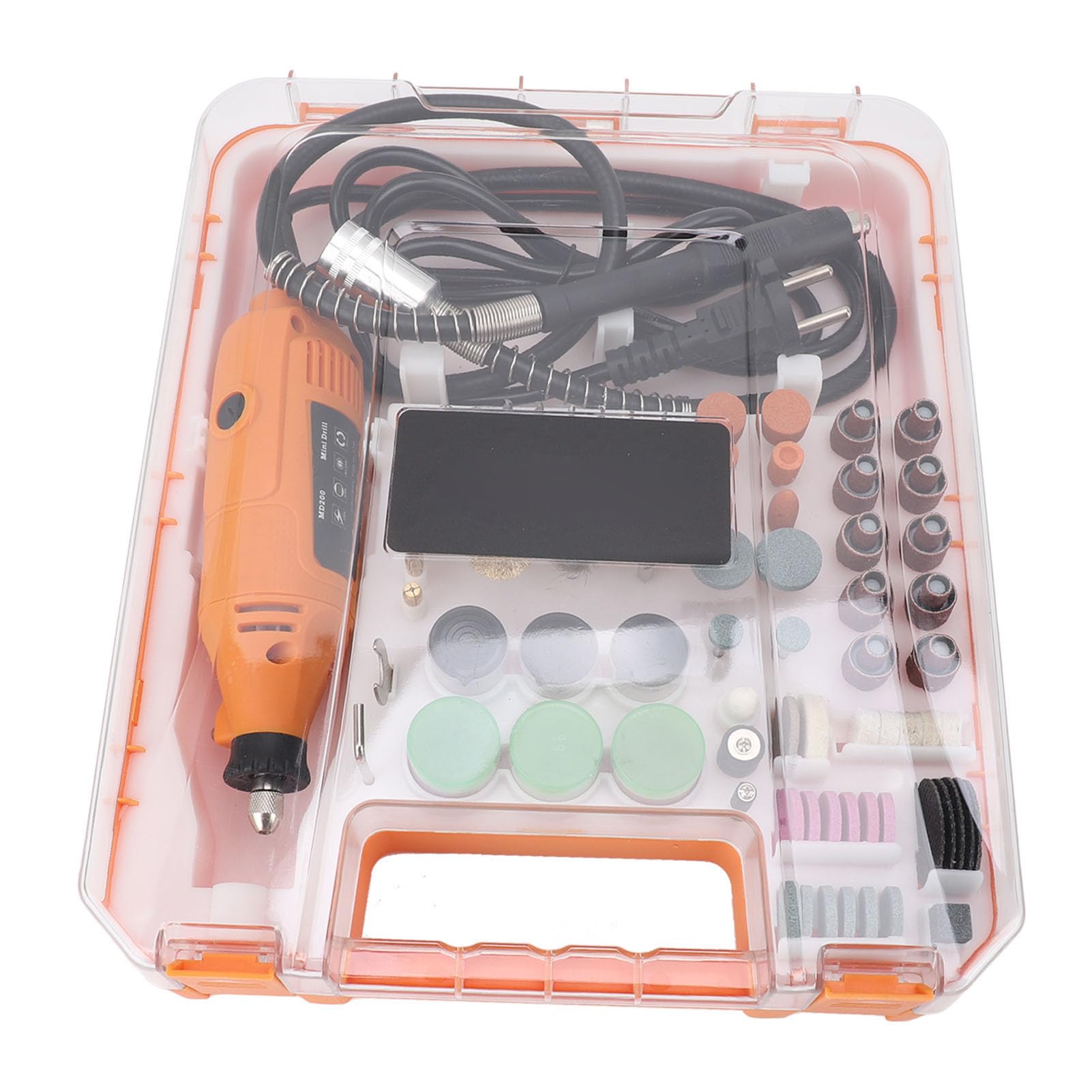 Haofy Kit de Herramientas Rotativas 93 Piezas Accesorios 30000 RPM Herramienta Multiusos Portátil 200 W Mini Herramientas Rotativas Eléctricas Lijado Pulido Perforación Aplicable