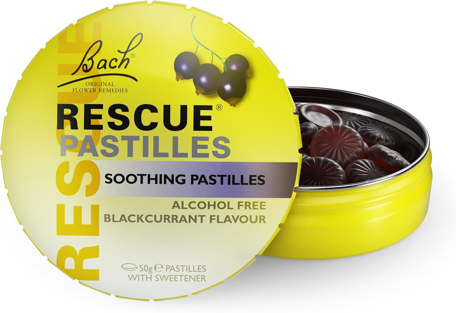Rescue PASTILLES, Black Currant Flavor, Natural Stress Relief Lozenges, Homeopathic Flower Essence, Vegetarian, Gluten & Sugar-Free, 35 Count - Image 6