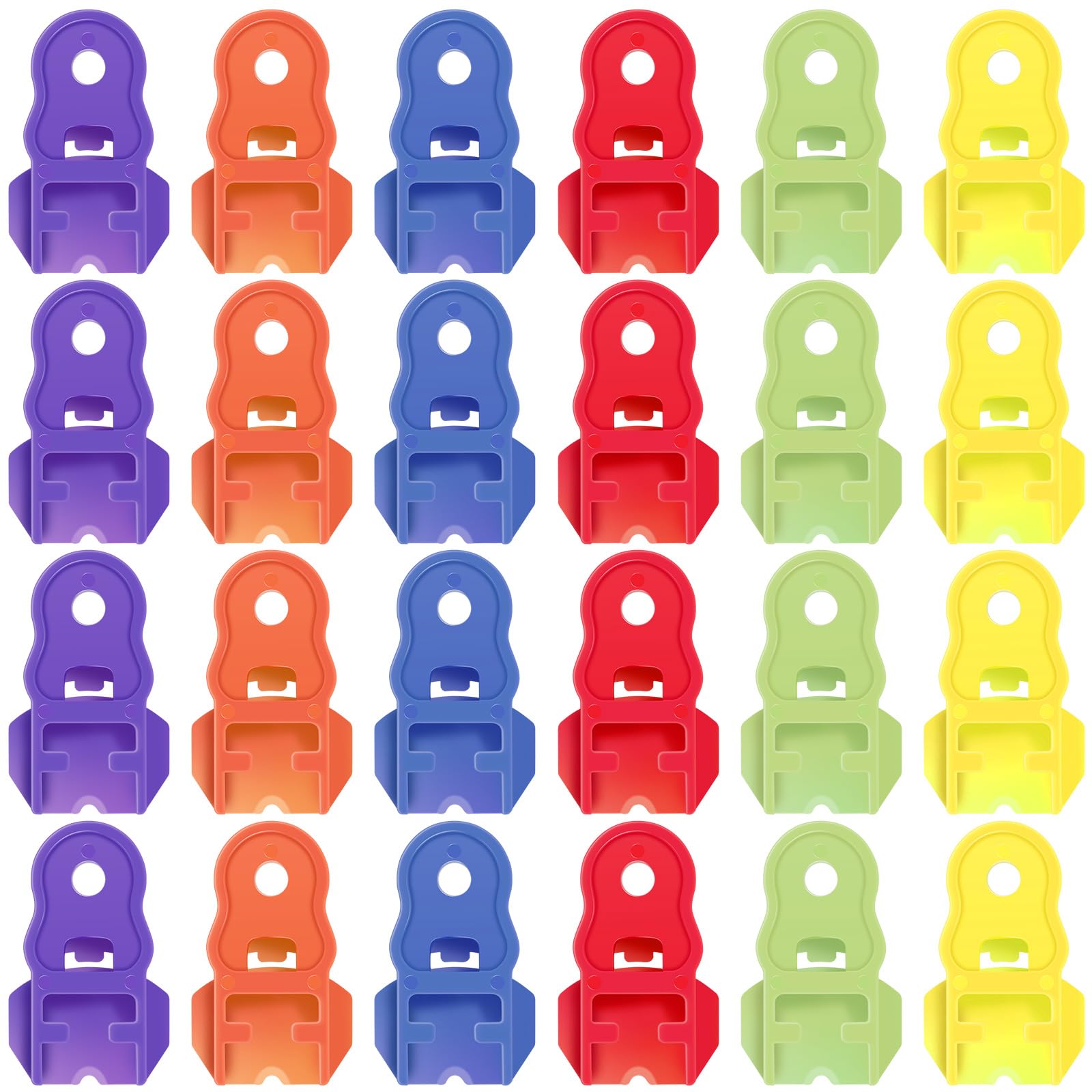 Manual Easy Can Opener Beverage Protector, 24 Pack Colorful Soda Beer Can Opener, Beverage Can Cover Protector, Can Tab Opener for Coke, Beer, Soda, Aluminum Beverage