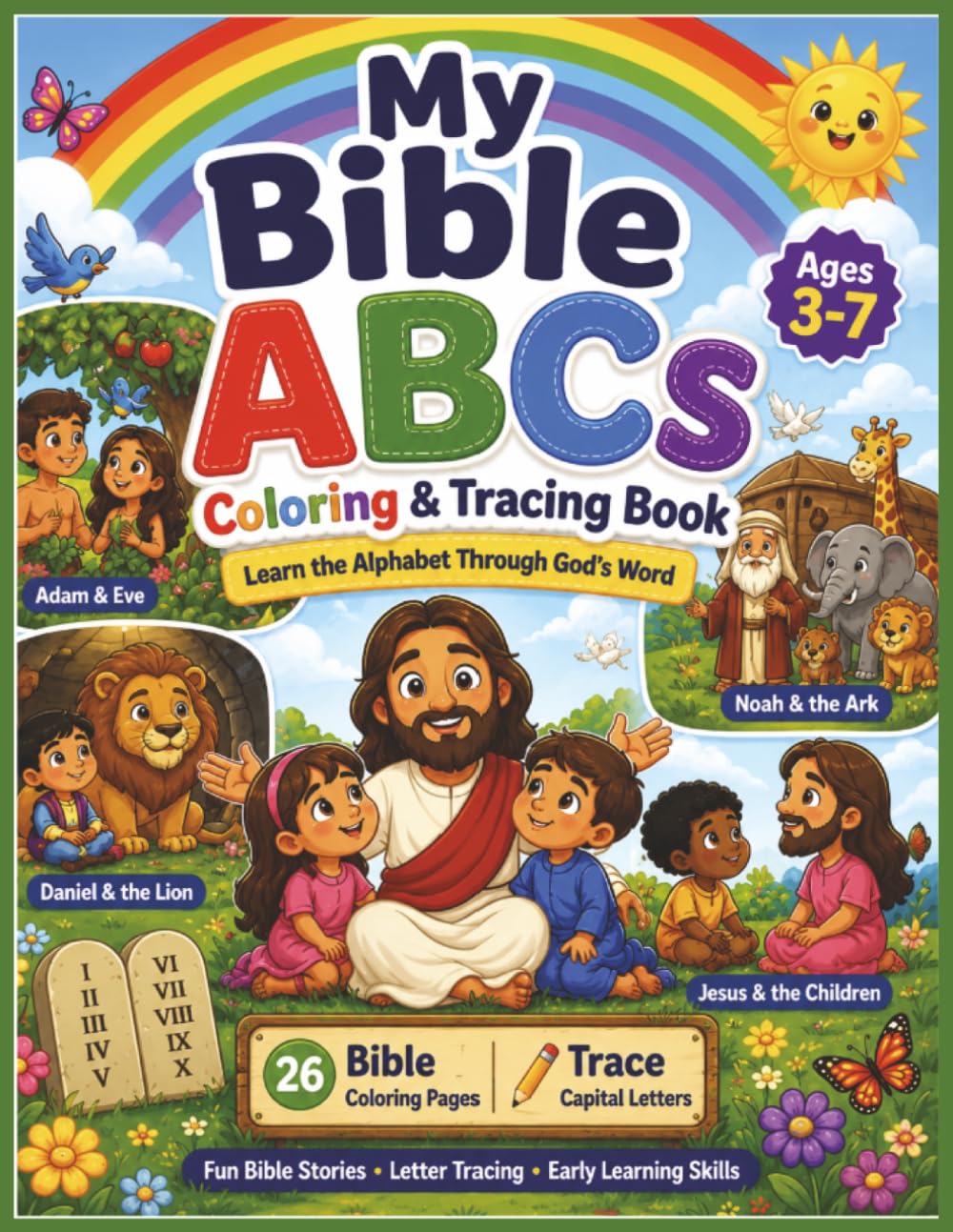 My Bible ABCs: Coloring & Tracing Book: Learn the Alphabet Through God's Word (My Bible Learning Series)