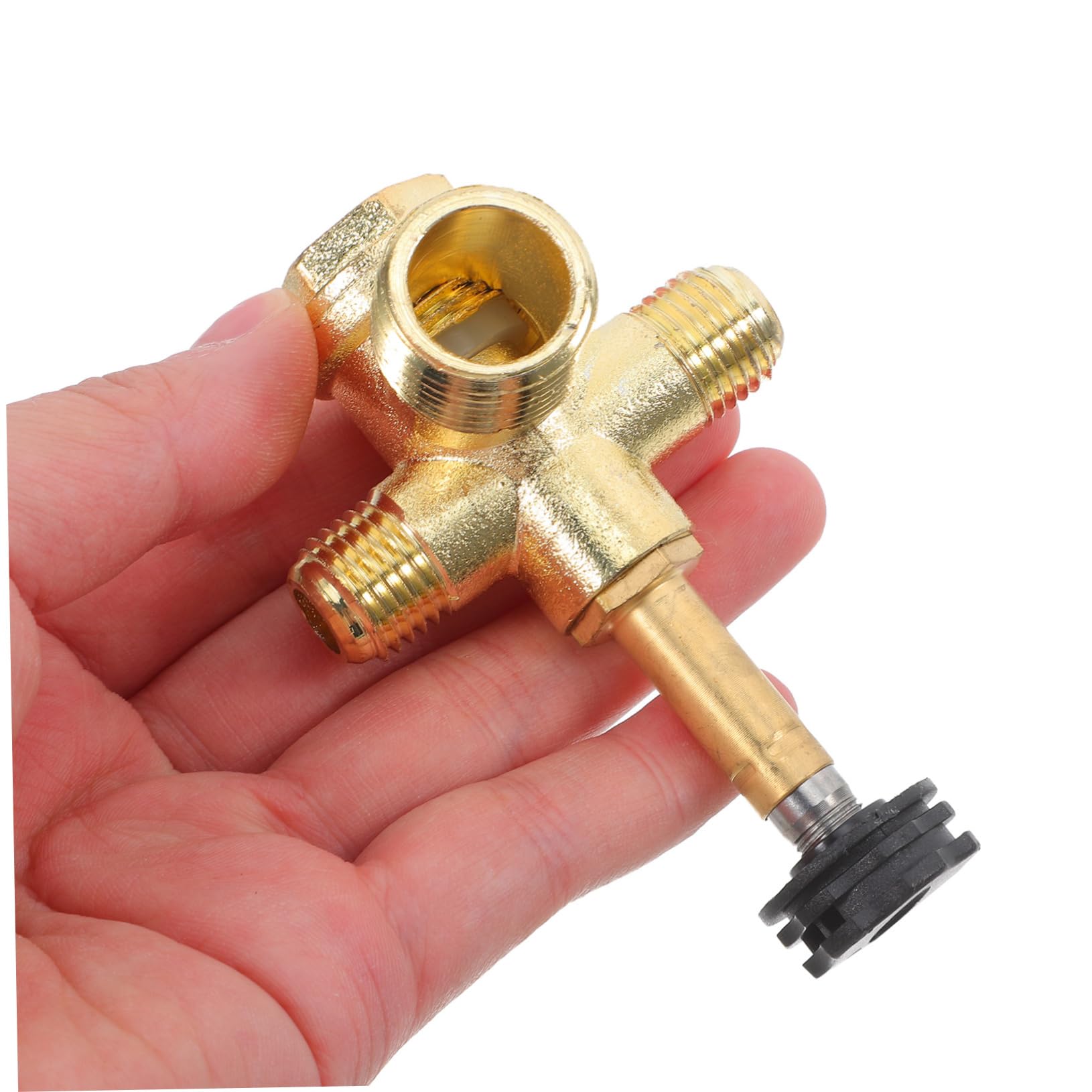 EXCEART 5 Pezzi Valvola Controllo Pressione Compressore Vie con Connettori Filettati Valvola Non per Tubazioni e Pompa Piston Compressore