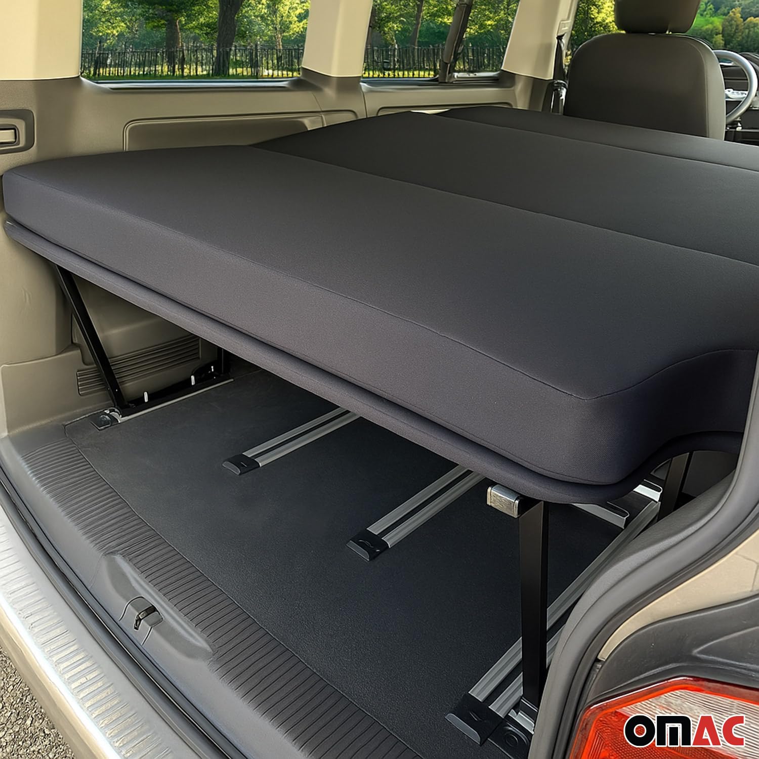 OMAC Klappmatratze Multiflexboard Set Konsolen kompatibel mit VW T5 T6 T6.1 Multivan 2003-2024