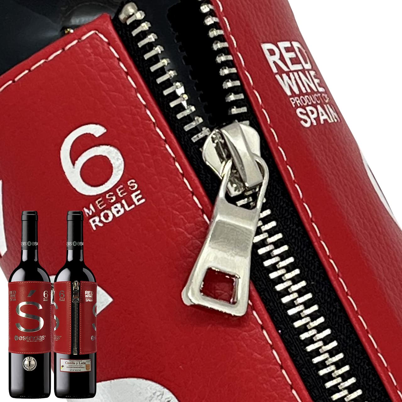 Estuche Maletín de Vino Tinto Premium Edición Limitada con 4 Accesorios
