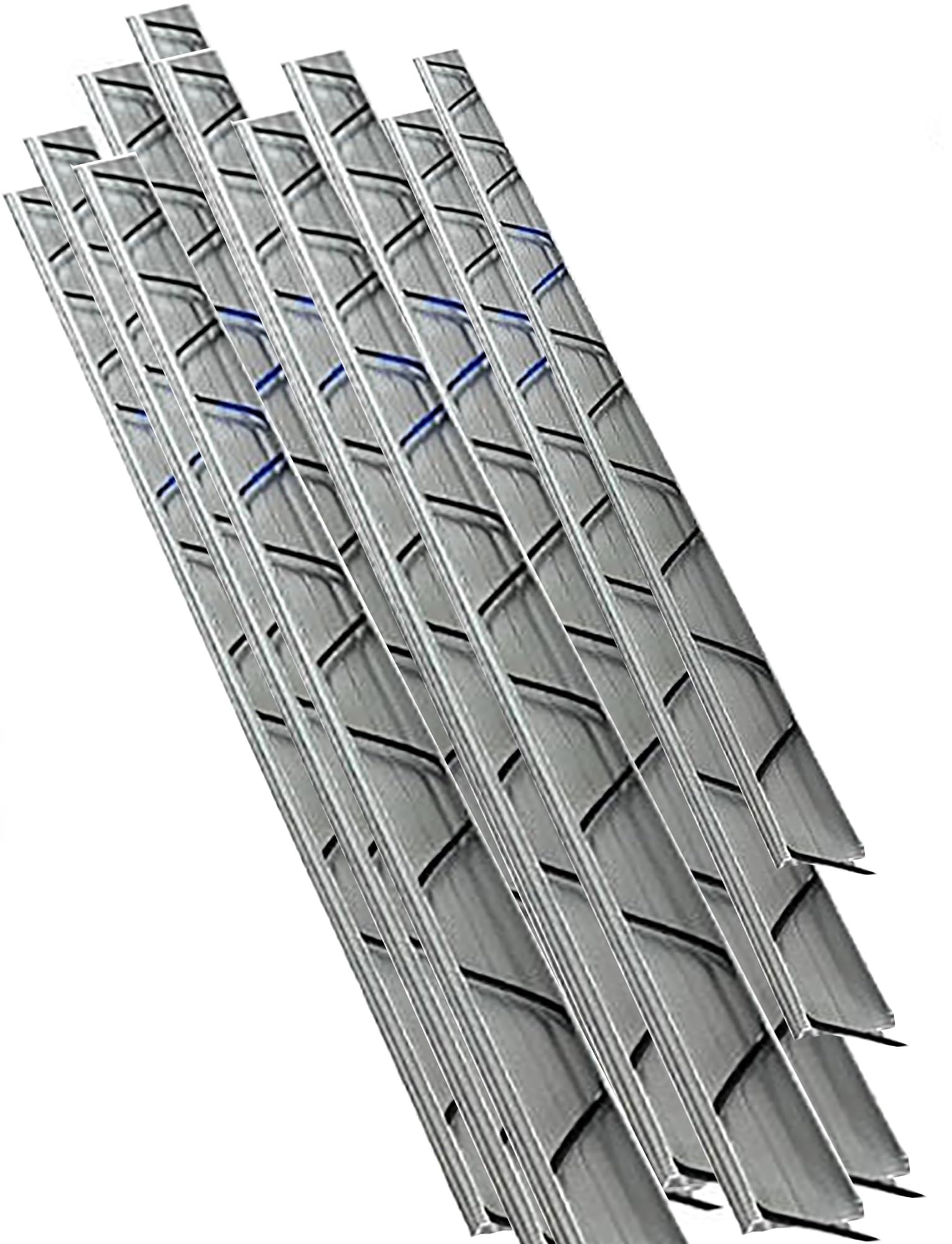 Kit de Fixation pour Film de Serre : profilé en U en Alliage d'aluminium avec Ressorts oscillants, Pinces de Fixation pour Tunnels en polyéthylène et arceaux de Jardin (épaisseur 1,2 mm)