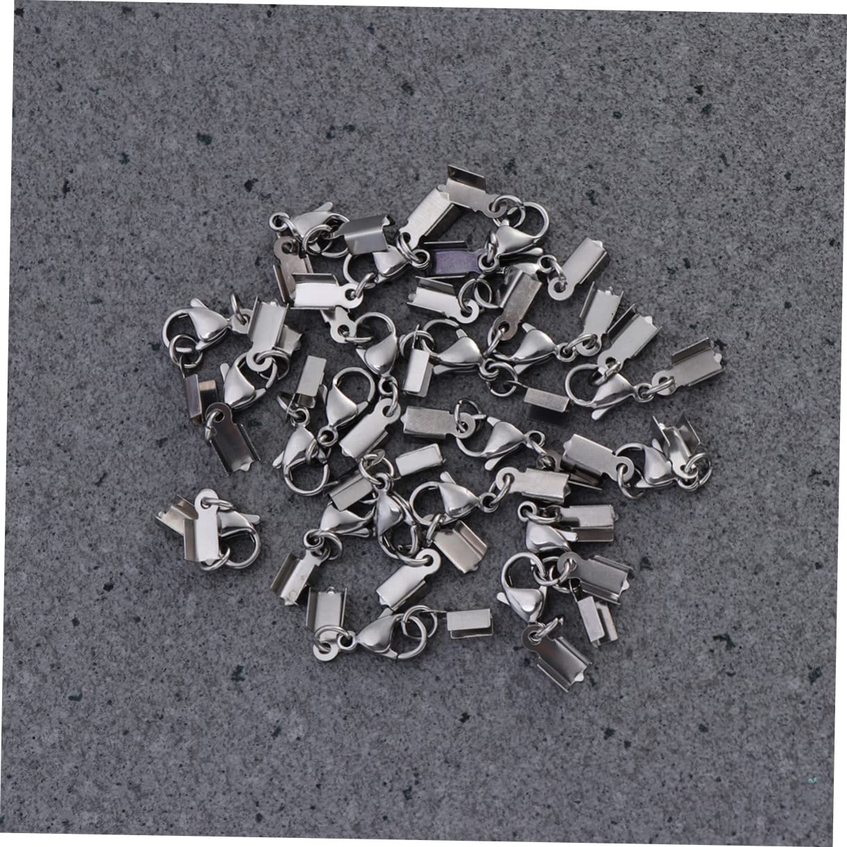 Lurrose Accessori Per Collane 96 Pz Con Fermagli Per Collana Accessorio Silver