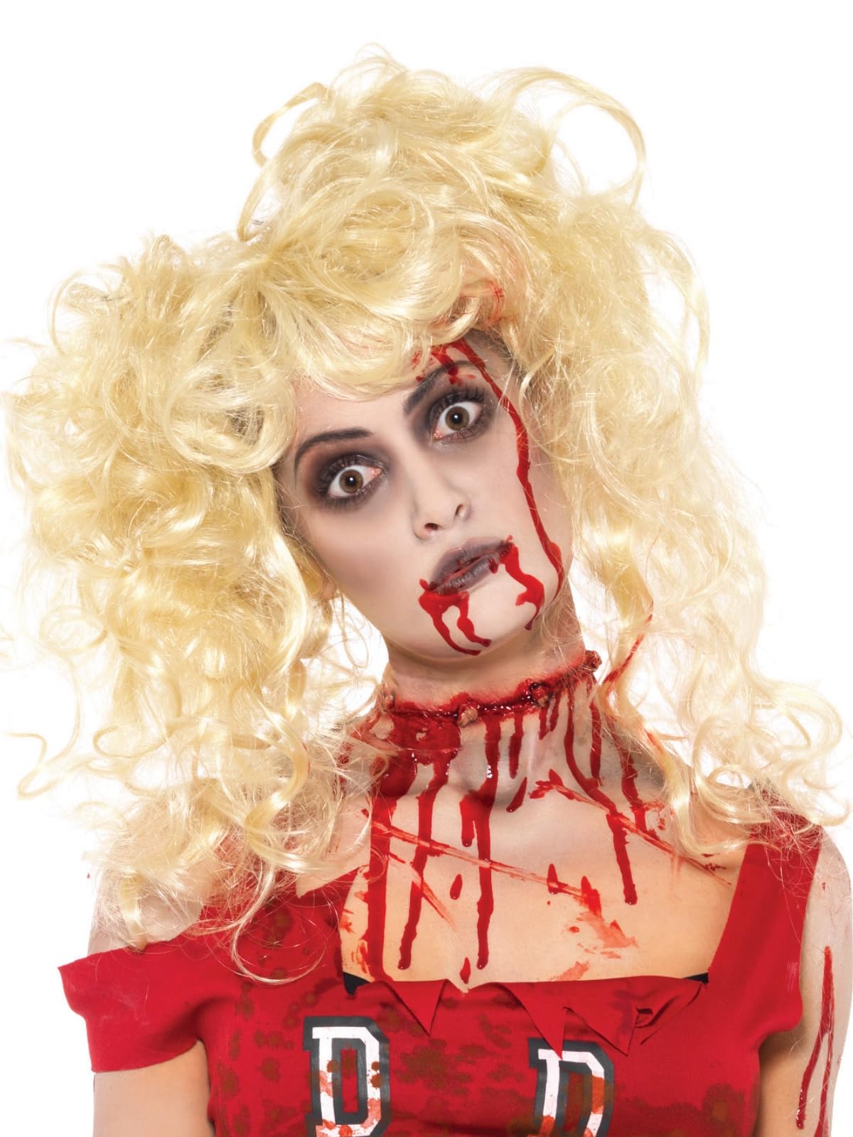 Smiffys Make-Up FX, Zombie Kit, Red Grease, with Facepaint, Blood Capsules & Sponge, Cosmetics and Disguises Fancy Dress, Zombie Dress Up Cosmetics & Disguises.