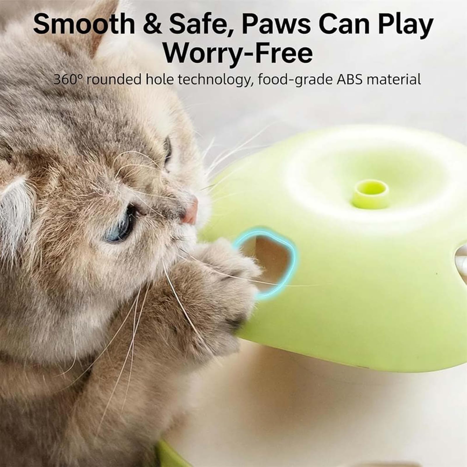 Genérico Cat Puzzle Toy - Jeu de capteurs intelligents en ABS - 16,5 cm - Interactive Pet Puzzle, Stimulation mentale pour exercise, entraînement, stress et enrichissement