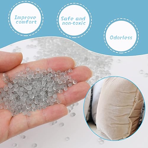 Miniatura 8 de Relleno de poliéster de 3.53 oz, cuentas de relleno de vidrio de 24.69 onzas, relleno para animales de peluche, relleno de fibra de alta resistencia