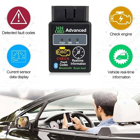 Newest Bluetooth OBD2 Auto Diagnostic Scanner Automatic Fault Code Reader Tool (ELM327)