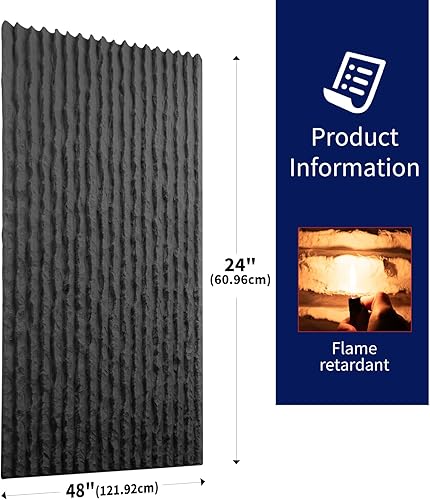 Miniatura 3 de Art3dwallpanels Paneles de pared 3D con textura de cemento, paquete de 4 paneles de pared triangulares de poliuretano con diseño de prisma para