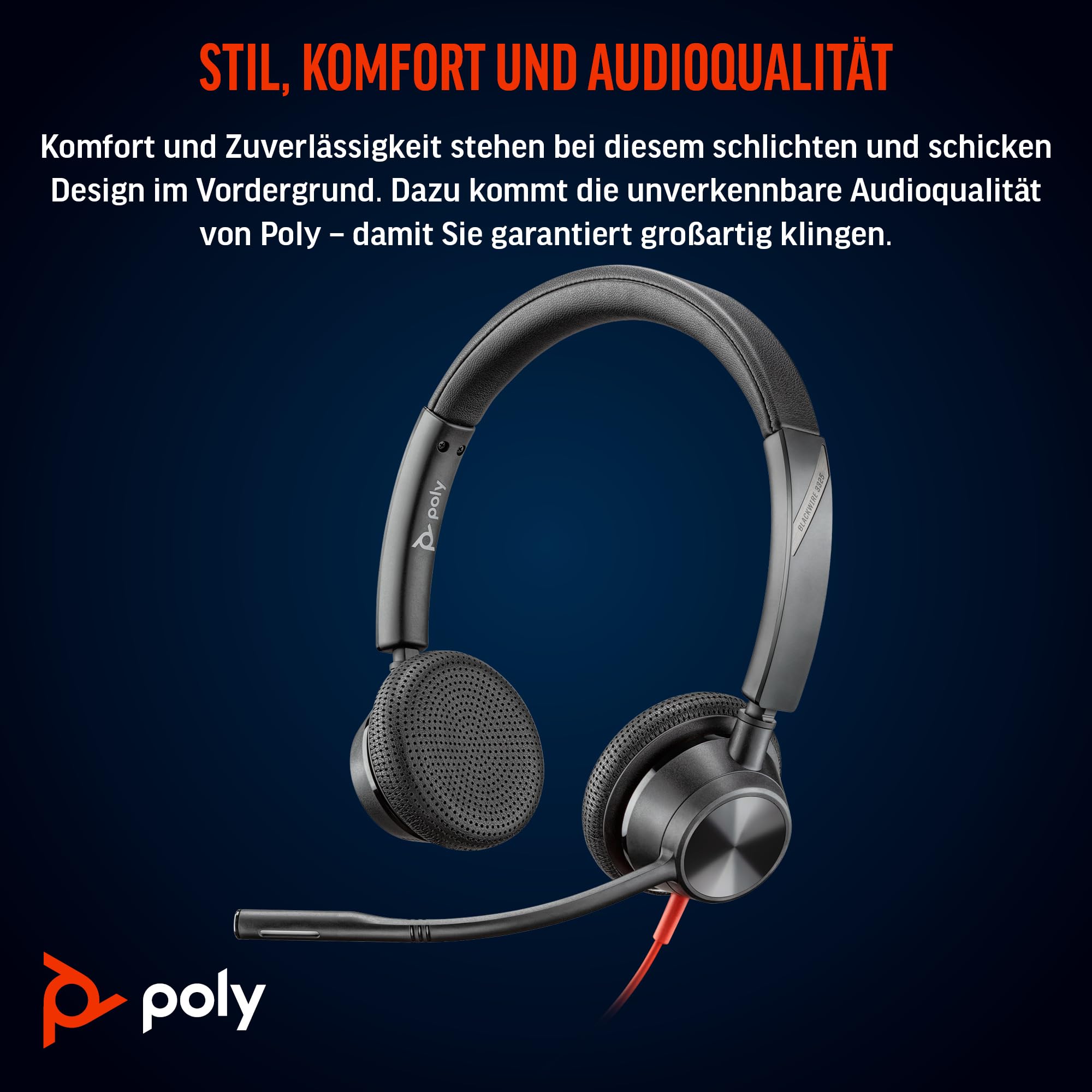 Poly Headset Blackwire C3325 Teams USB-A/C etail – Bild 2