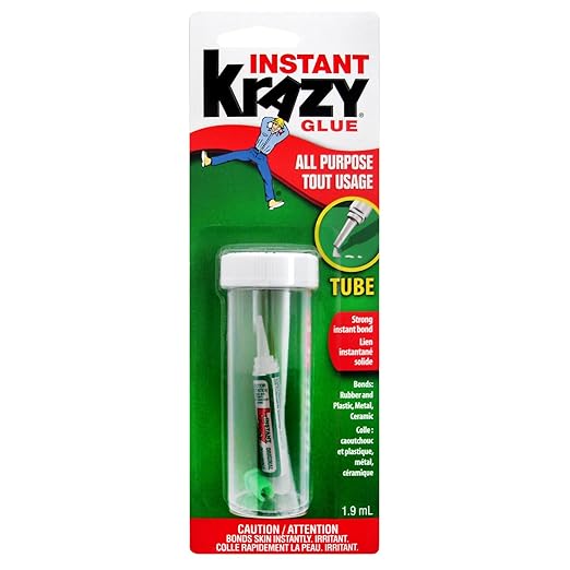 Krazy Glue AllPurpose Original Instant Glue, 1.9ml Tube (6155010100