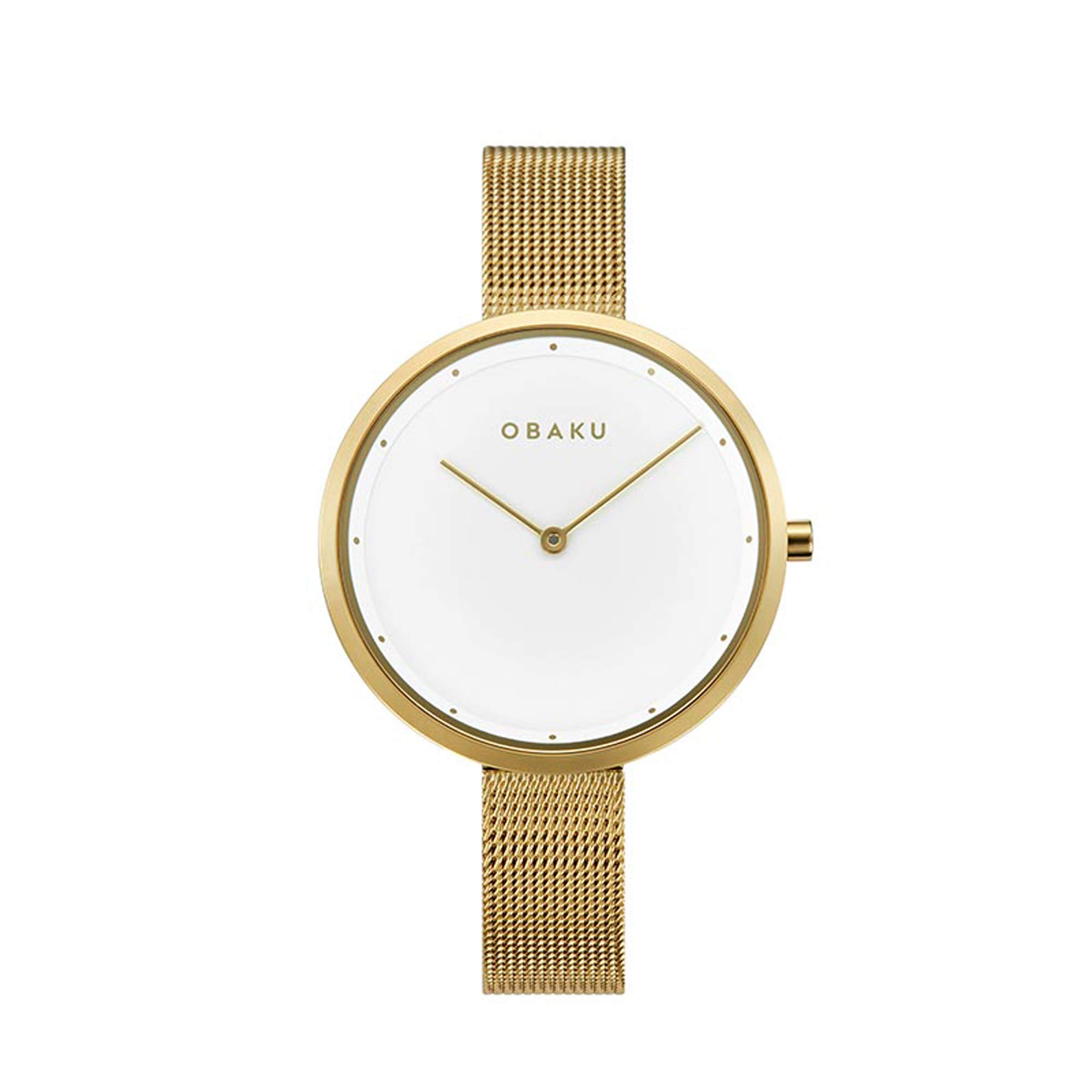 Obaku Dok-Gold Analog White Dial Womens Watch-V227LXGIMG (B084JFSYHP) Amazon Price History, Amazon Price Tracker
