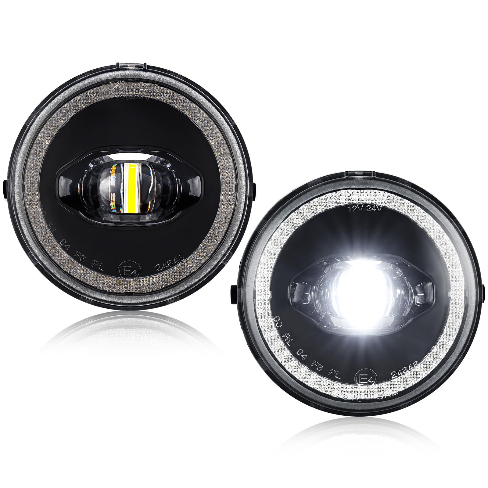 LUDARM LED Fog DRL Light Compatible with F150 2011-214 for Ranger 2008-2011 for Expedition 2007-2015 Front Bumper Fog Lights Daytime Running Light 2PCS Clear Lens