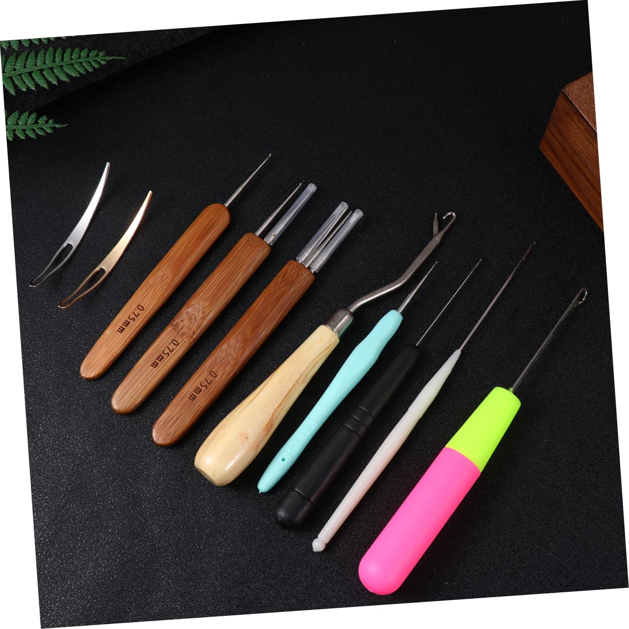 SEWACC 22stücke Teiliges Dreadlocks Häkelnadel Professionelle Strickwerkzeuge Für Haarstyling Und Barber Langlebig Und Leicht Für Kreative Frisuren Und Dreadlocks
