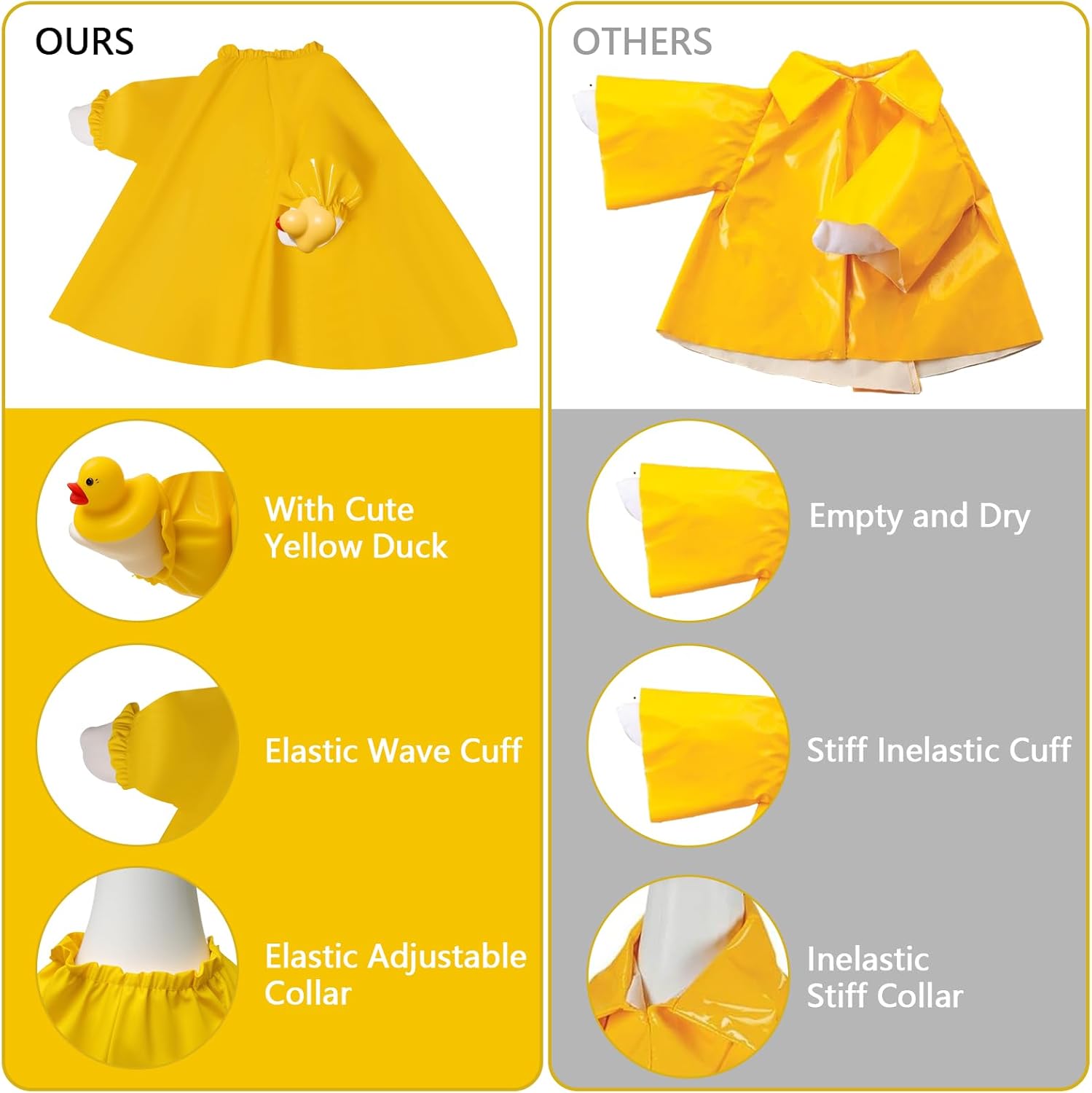 Porches Goose Raincoat Garden Decor, Porches Goose Outfit Dress up for 23 inches Goose Statue - Outdoor Statue Outfit Dress Up & Clothing for Patio Yard Decoration and Patio - Image 2