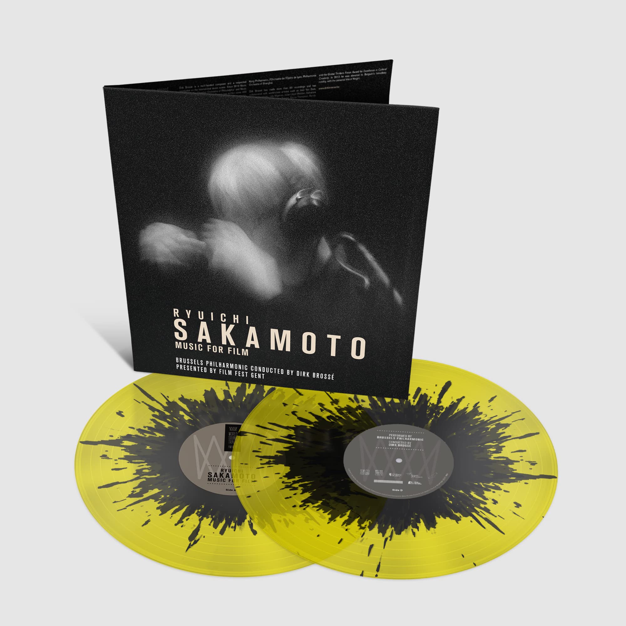 ryuichi sakamoto: music for film (yellow/black splatter