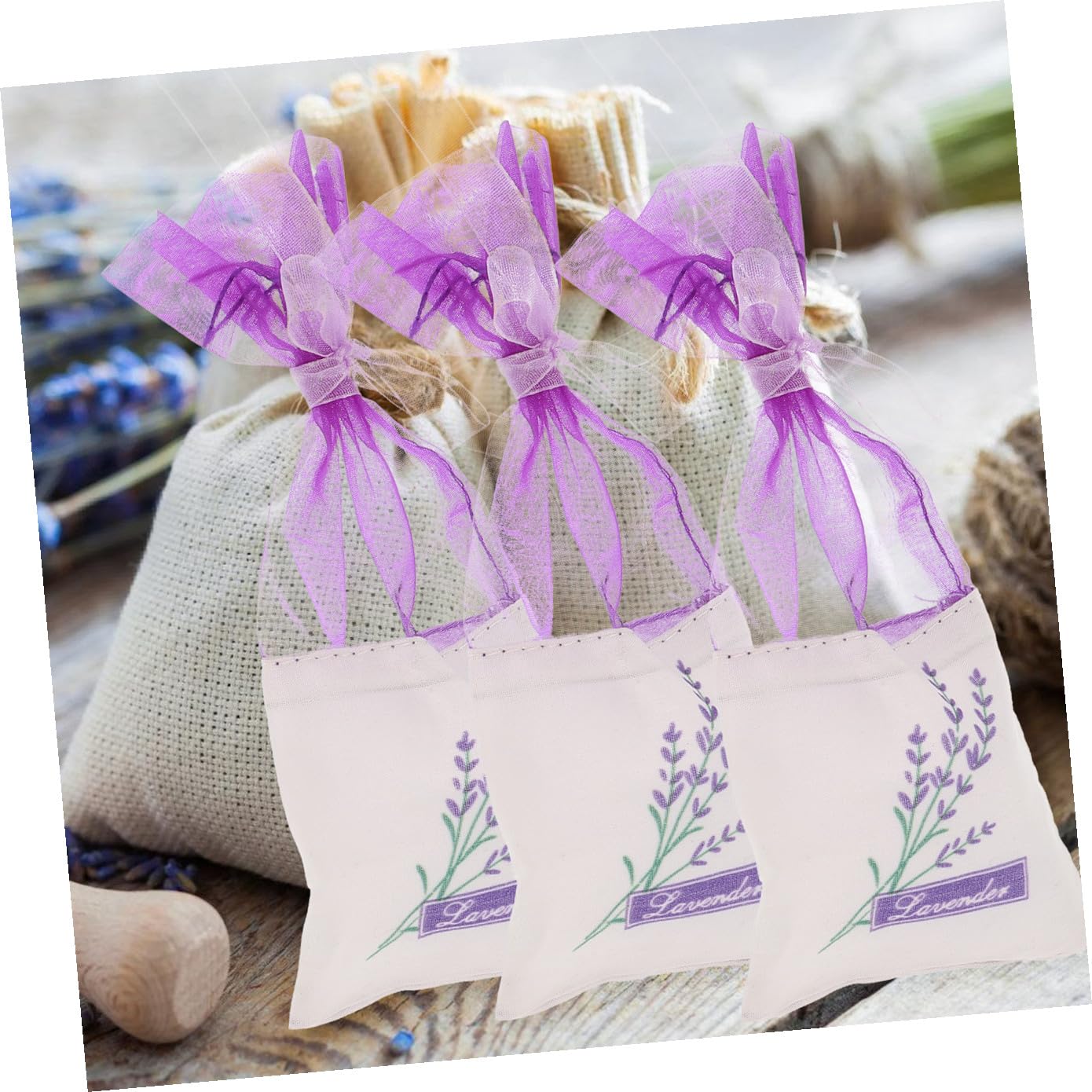 Healeved 80stücke Lavendel Duftbeutel Aus Leere Säckchen Zum Befüllen Für Gewürze Und Aromatherapie Für Schrank Und Auto Zufällige Farben Und Muster