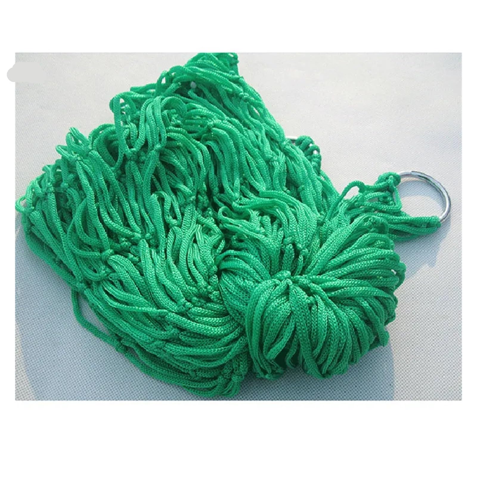 Nylon Mesh Hammock Single Person Hanging Sleeping Bed Swing Outdoor Camping Essentials Hammocks For Outside(Green)