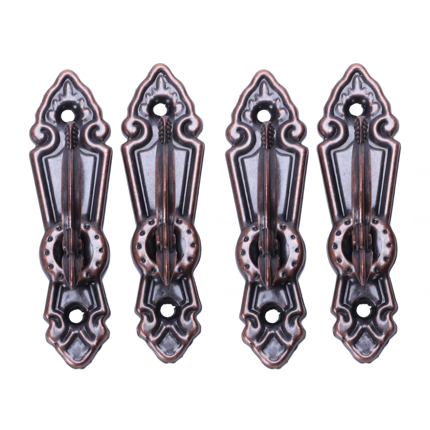 Hndhbfgrt Metal Curtain Tassel Tie Back Tieback Mini Wall Hooks 6PCS Red Bronze
