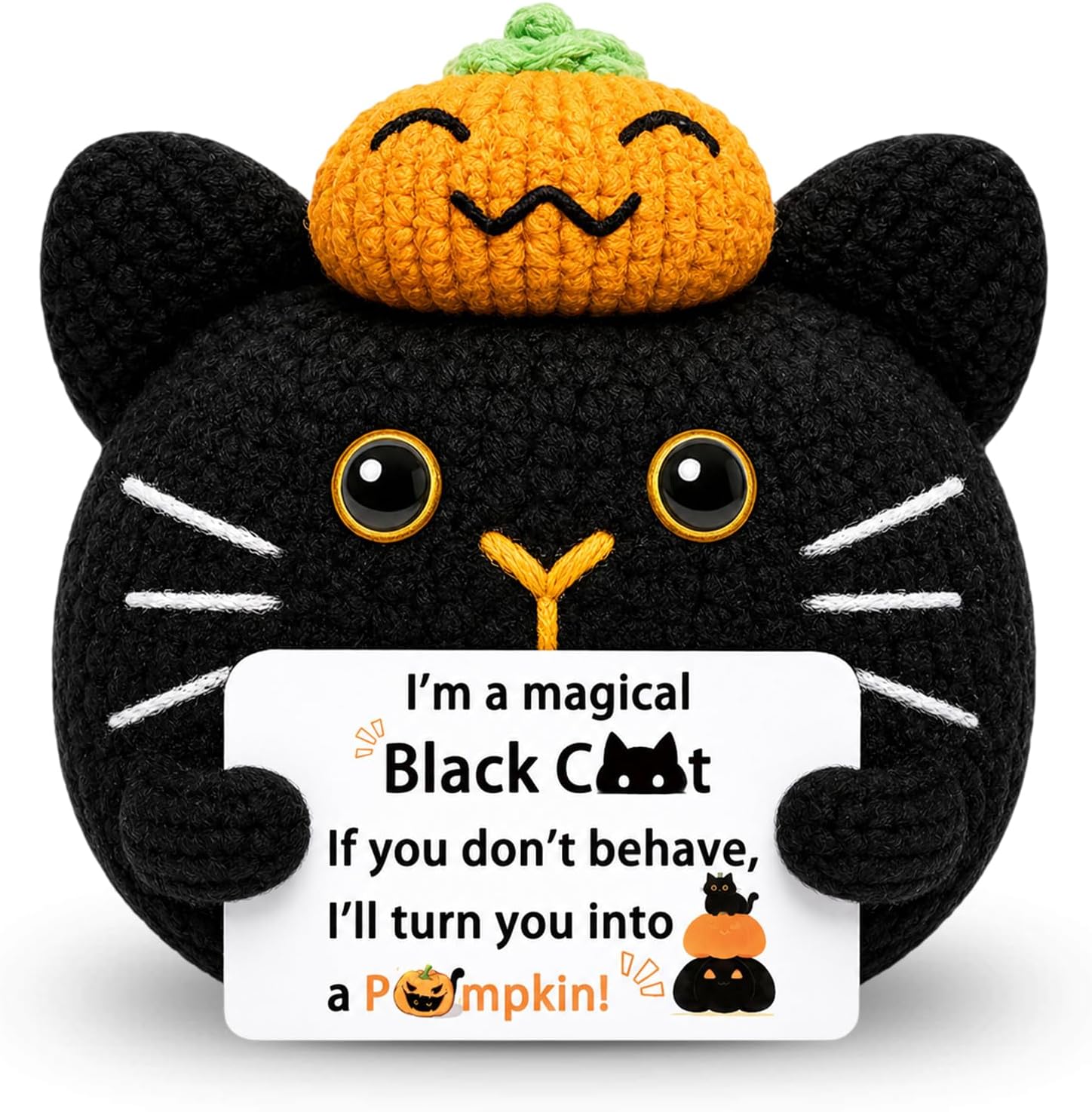 Aisity Black Cat Gifts for Women Men Halloween Stuff Cats Stocking Stuffers