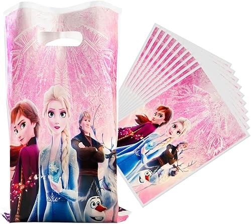 30 bolsas de regalo de fiesta para congelados suministros de decoración de fiesta rosa para niña