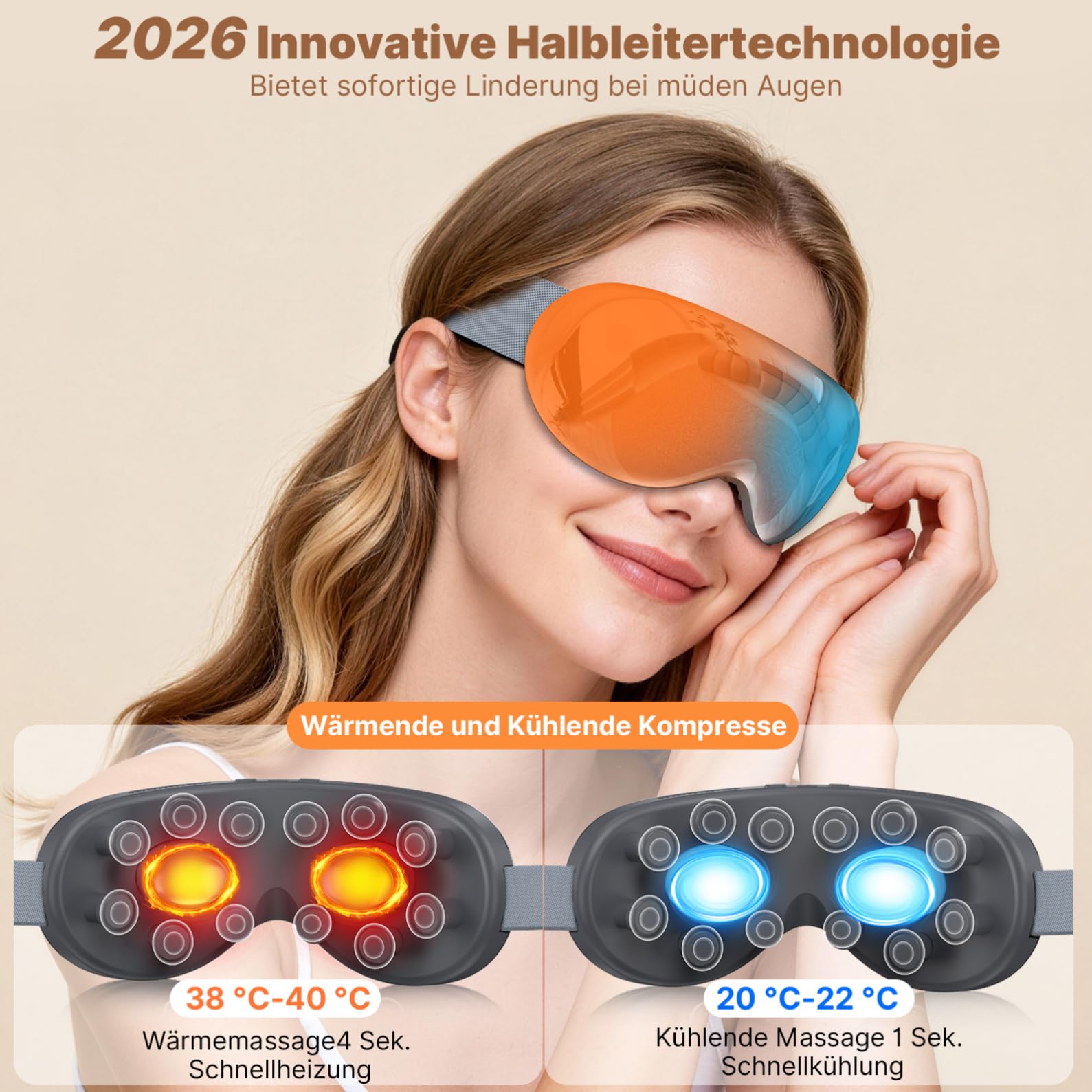 Augenmassagegerät mit Wärme und Kälte, Kompression Massage,Bluetooth Musik | Augenmassagegerät mit Wärme und Kälte, Kompression Massage,Bluetooth Musik