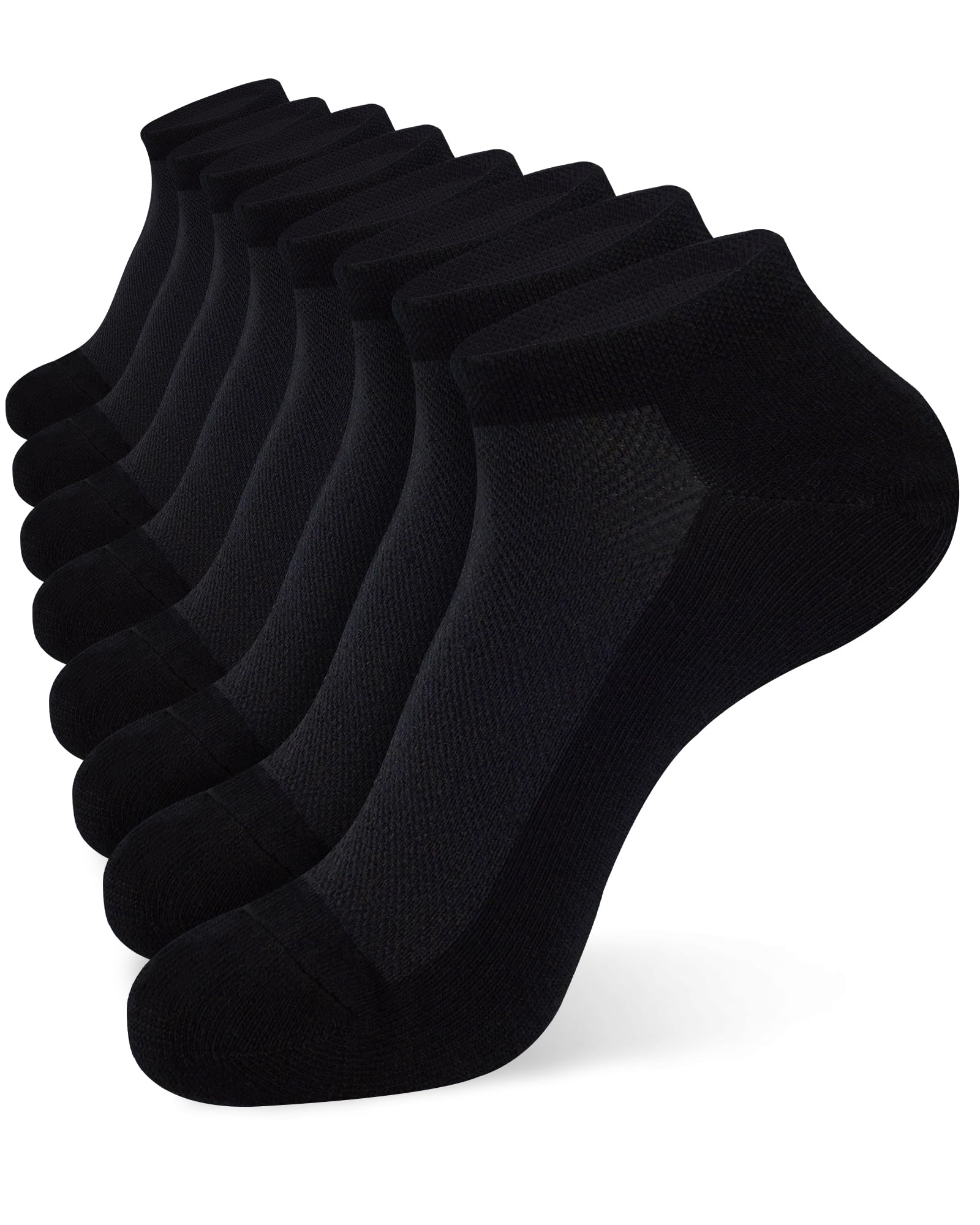 Jane Stone Men's Ankle Socks Cotton Non Slip No Show Socks Size 9-12/13-15