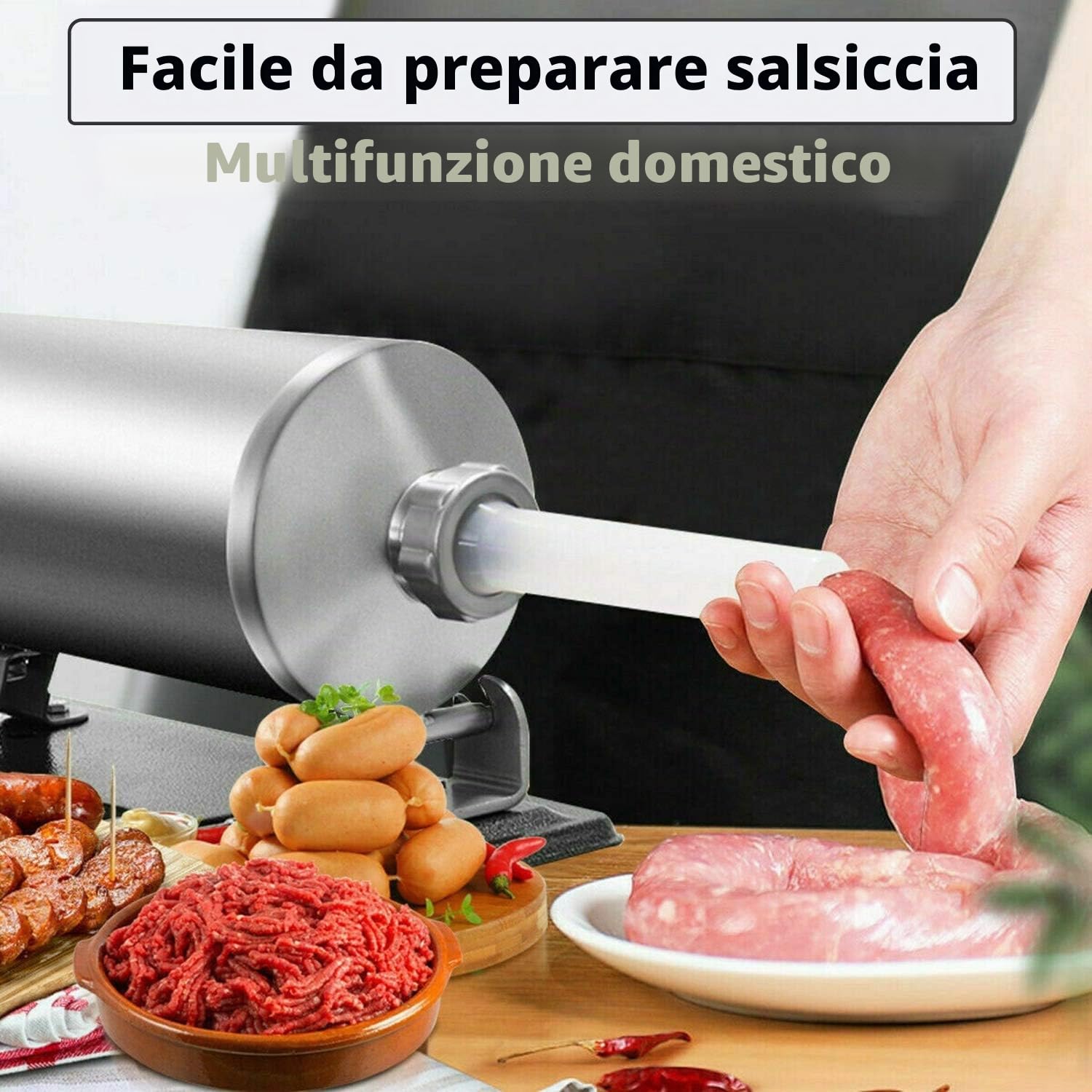 Manuale per Salsicce Macchina per la Produzione di Salsiccia 6LBS