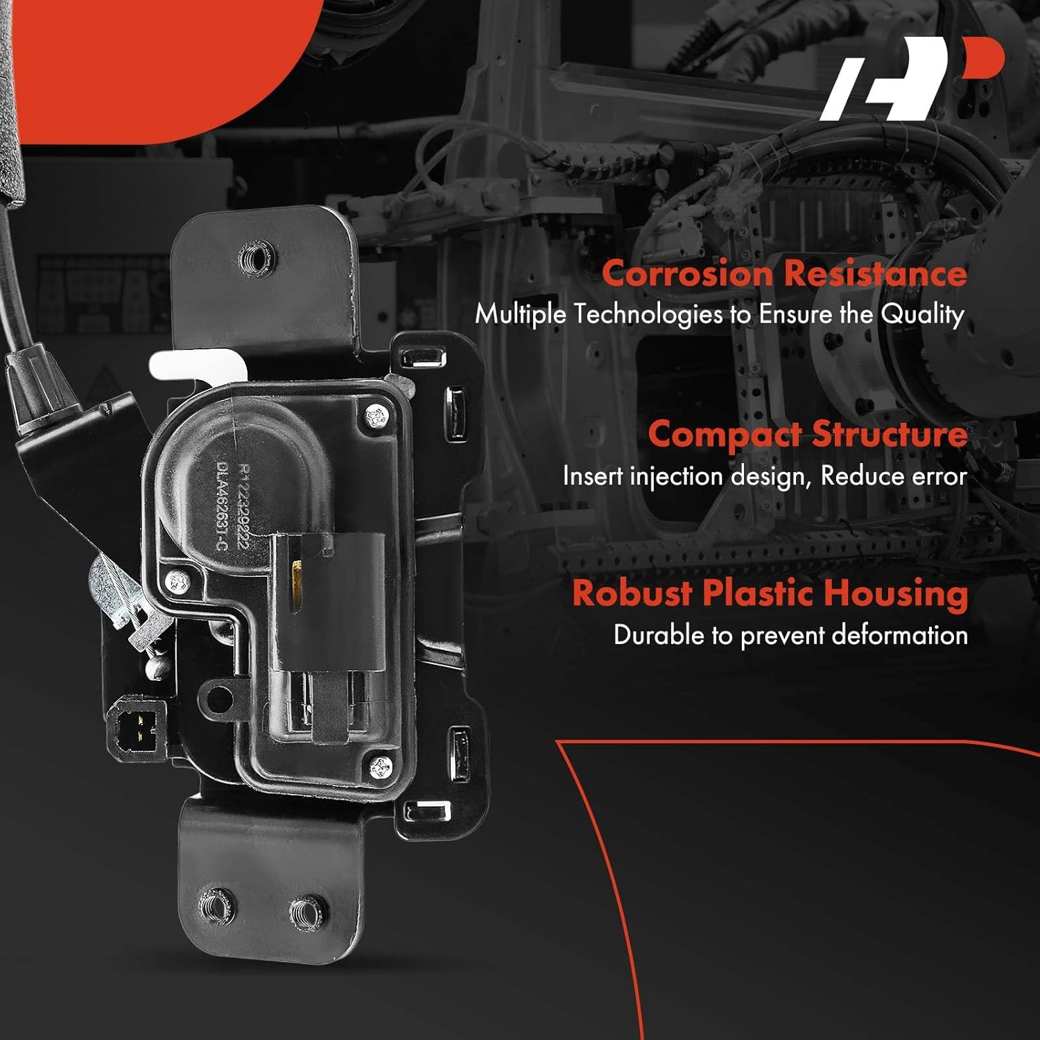 A-Premium Rear Liftgate Latch Actuator Compatible with Dodge Caliber 2007-2012 & Jeep Grand Cherokee 2005-2006, Compass 2007-2017, Rear Tailgate Lock Latch Actuator