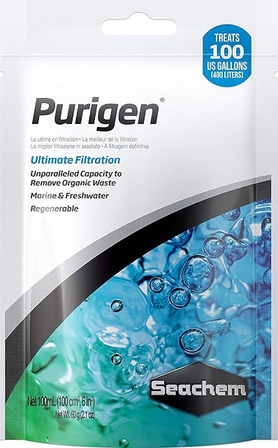 Seachem Purigen Ultimate Filtration Marine Freshwater 100ml 3.4oz - 2 Pack