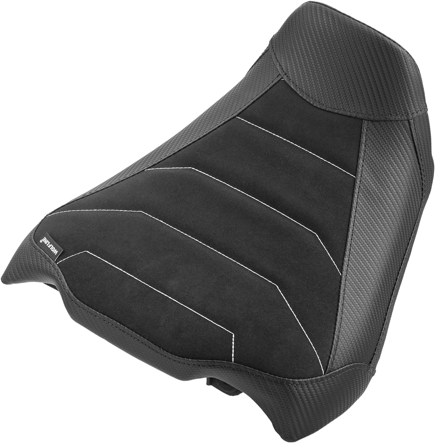 Motorcycle Low-Porfile Rider Comfort Seat for Honda CB650R CBR650R 2024 2025, Front Driver Leather Saddle Solo Pillion Cushion Pad, Black