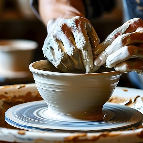 Miniatura 6 de Air Dry Clay Premium 10 lbs White All Natural - Ideal para principiantes a escultores avanzados, arcilla versátil para modelar bricolaje, sin talco