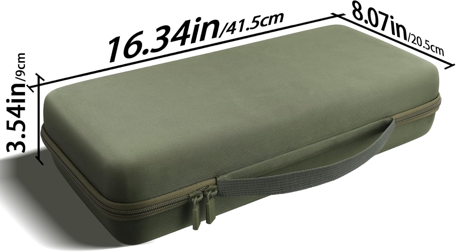 co2CREA Hard Travel Case Compatible with 8BitDo Retro Mechanical Keyboard 87 Keys Dual Super Programmable Buttons (Green Case) - Image 5