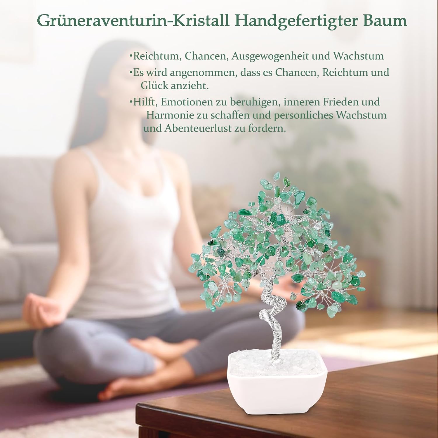Grn Kristall Bonsai Baum - Feng Shui fr Mauritius | Ubuy