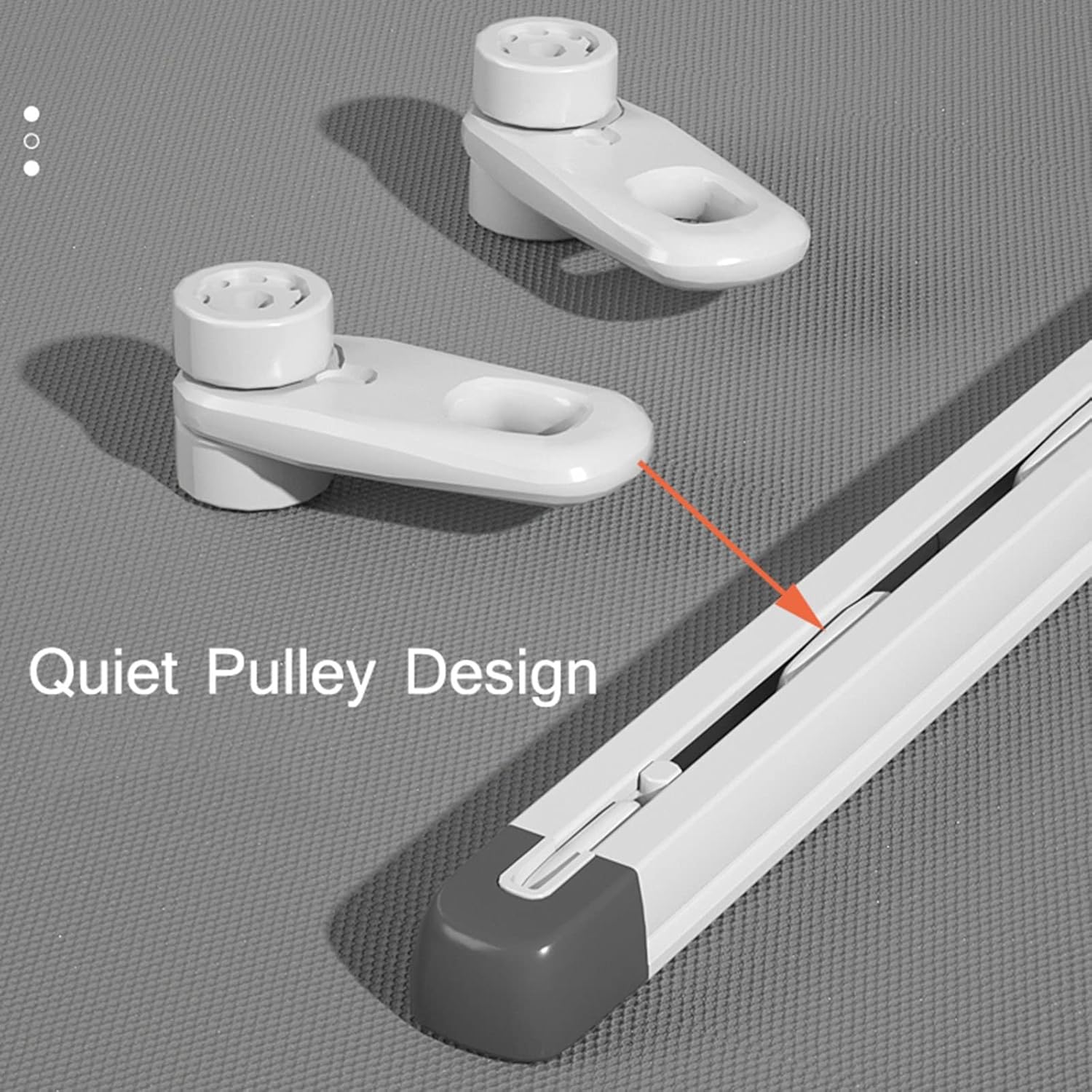 Shower Curtain Track Set, Telescopic Aluminium Room Divider Track, Ceiling Mount Rods - Ideal for Dividers & Privacy Screens