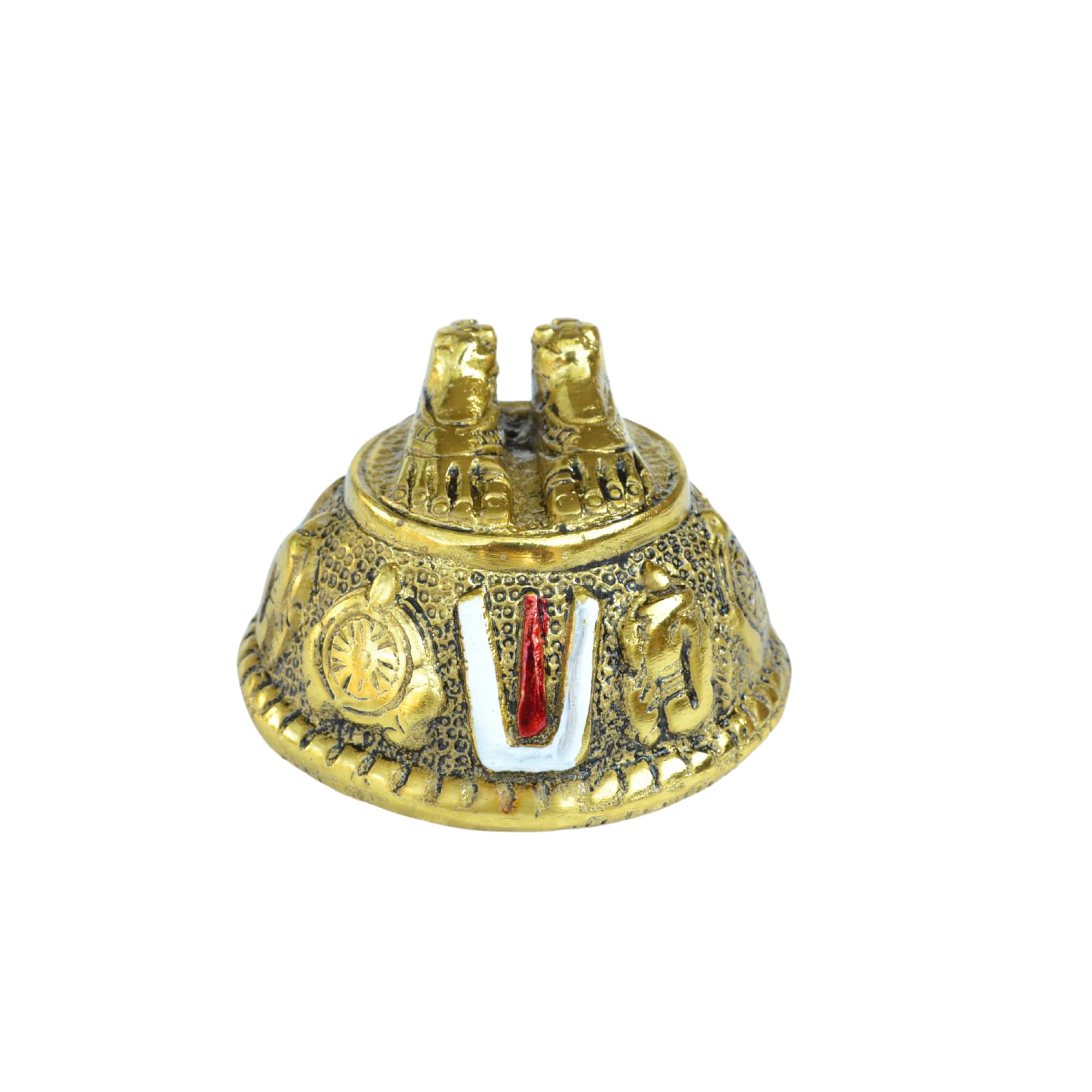 Swadeshi Desire™ Tirupati Balaji Charan Paduka, Tirupati Balaji Sign, Kalyana Venkateswara Swamy Tirupati Balaji Padam Shankh Chakra Tilak